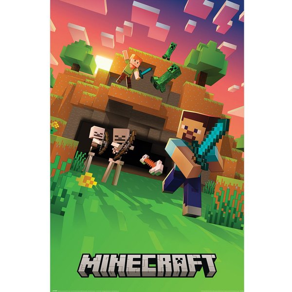 Poster Minecraft - Cinematic Skeletons - Poster 61x91,5 cm