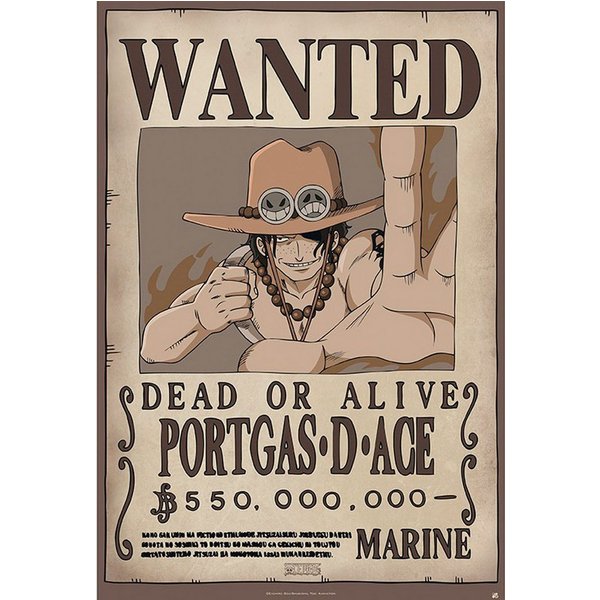 Poster One Piece - Poster - Wanted Ace