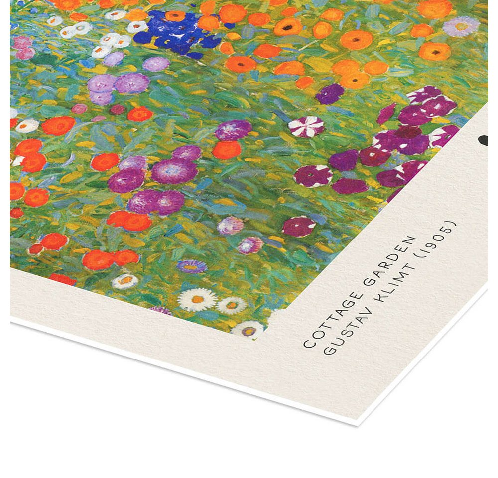 Posterlounge Wandbild Bauerngarten, 1905, Gustav Klimt, erhältlich als Poster, Leinwandbild, Wandsticker oder Acrylglasbild – Bild 3 von 5