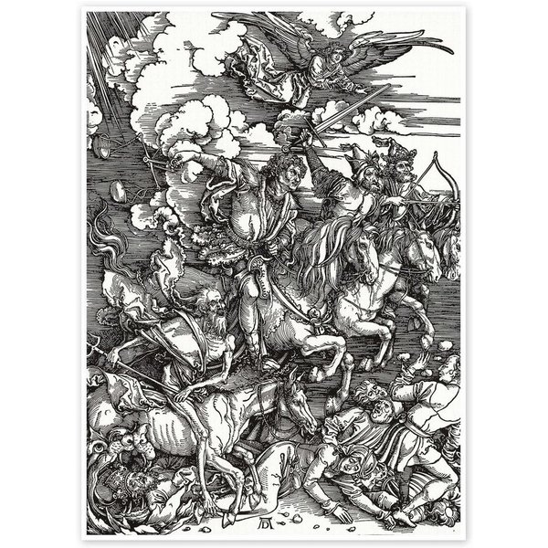 Posterlounge Wandbild Die vier apokalyptischen Reiter, Albrecht Dürer, erhältlich als Poster, Leinwandbild, Wandsticker oder Acrylglasbild