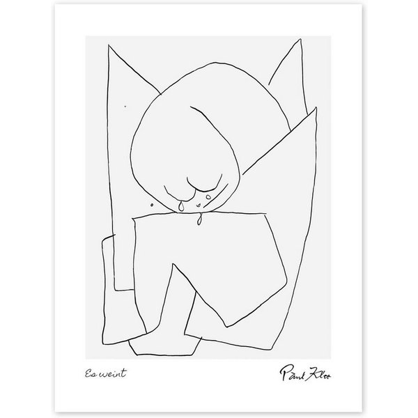 Posterlounge Wandbild Es weint, Paul Klee, erhältlich als Poster, Leinwandbild, Wandsticker oder Acrylglasbild