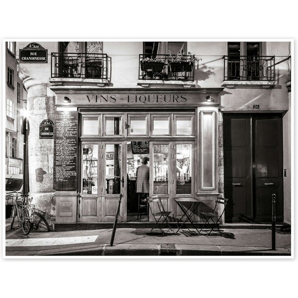 Posterlounge Wandbild Kleine Bar in Paris, Assaf Frank, erhältlich als Poster, Leinwandbild, Wandsticker oder Acrylglasbild