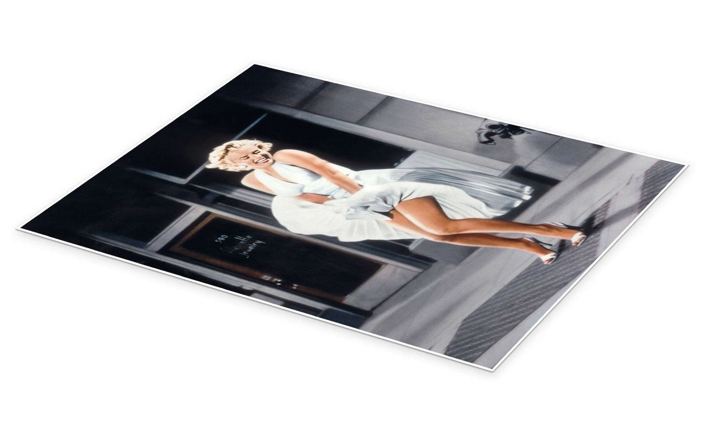 Posterlounge Wandbild Marilyn Monroe, Das verflixte 7. Jahr, 1955, Bridgeman Images, erhältlich als Poster, Leinwandbild, Wandsticker oder Acrylglasbild – Bild 2 von 5