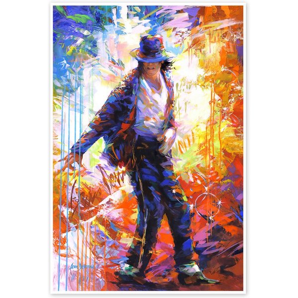 Posterlounge Wandbild Michael Jackson, modernes Porträt, Leon Devenice, erhältlich als Poster, Leinwandbild, Wandsticker oder Acrylglasbild
