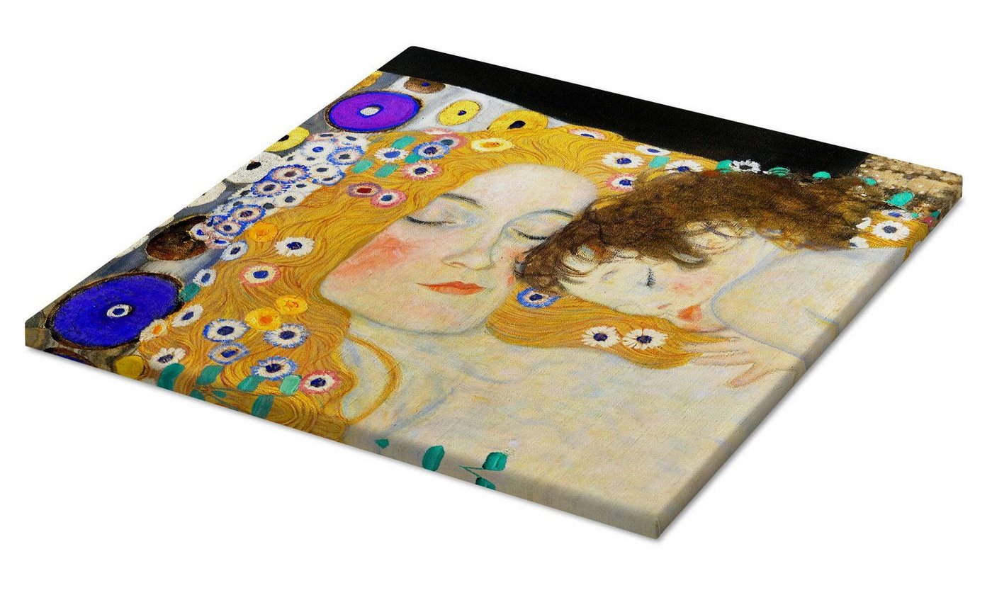 Posterlounge Wandbild Mutter und Kind (Detail), Gustav Klimt, erhältlich als Poster, Leinwandbild, Wandsticker oder Acrylglasbild – Bild 2 von 5