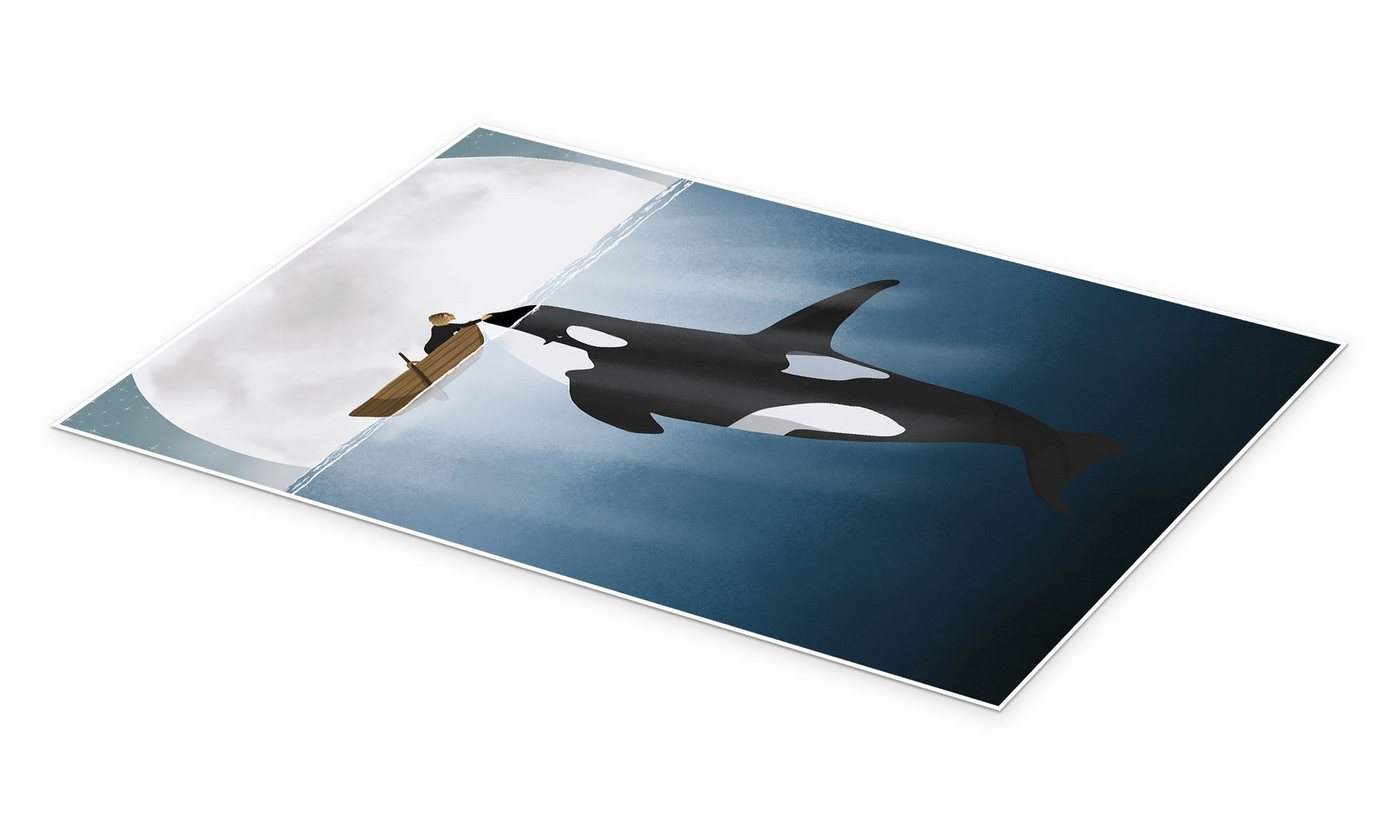 Posterlounge Wandbild Orca Love, bykammille, erhältlich als Poster, Leinwandbild, Wandsticker oder Acrylglasbild – Bild 2 von 5