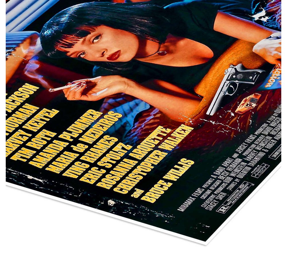 Posterlounge Wandbild Pulp Fiction (englisch), Vintage Entertainment Collection, erhältlich als Poster, Leinwandbild, Wandsticker oder Acrylglasbild – Bild 3 von 5