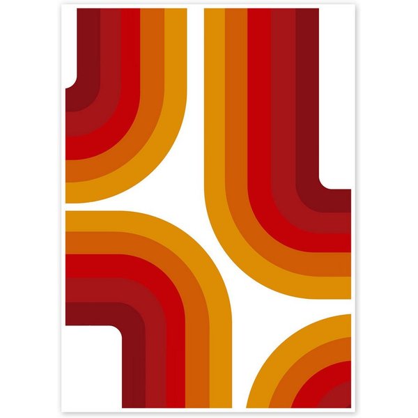 Posterlounge Wandbild Retro Bow, Mandy Reinmuth, erhältlich als Poster, Leinwandbild, Wandsticker oder Acrylglasbild