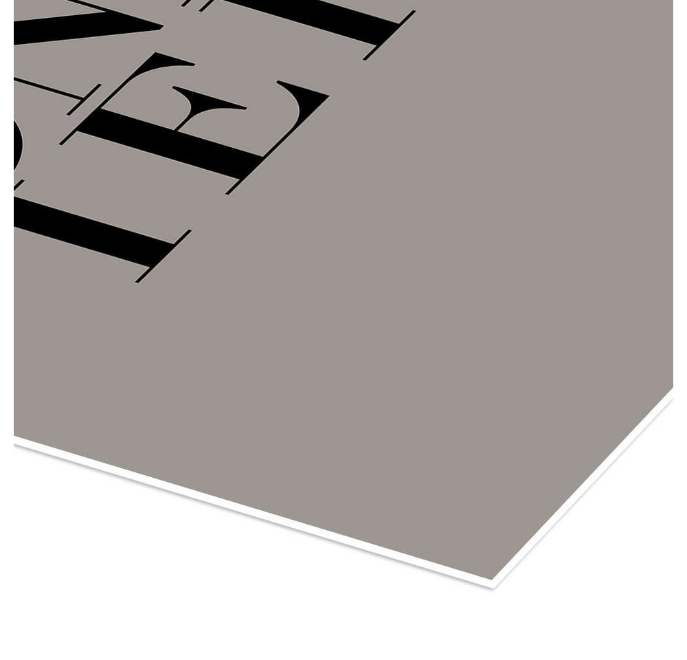 Posterlounge Wandbild Schön Hier I, Typobox, erhältlich als Poster, Leinwandbild, Wandsticker oder Acrylglasbild – Bild 3 von 5