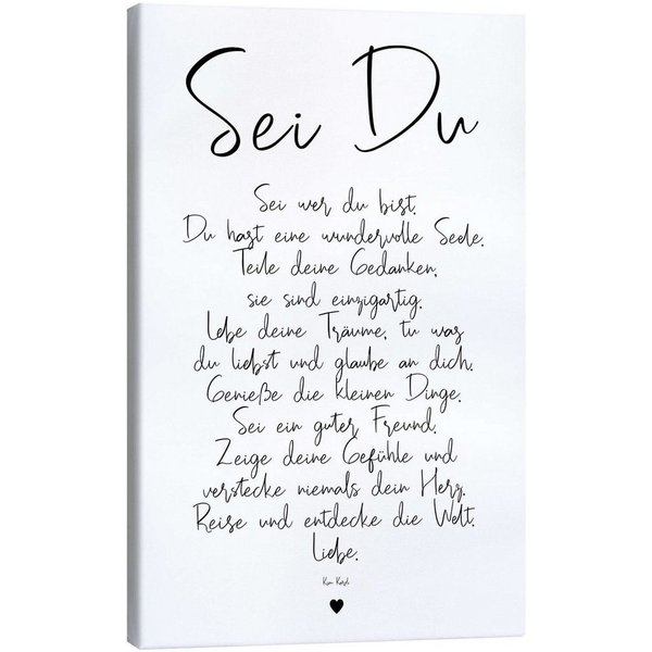 Posterlounge Wandbild Sei Du - ein Gedicht, Ohkimiko, erhältlich als Poster, Leinwandbild, Wandsticker oder Acrylglasbild