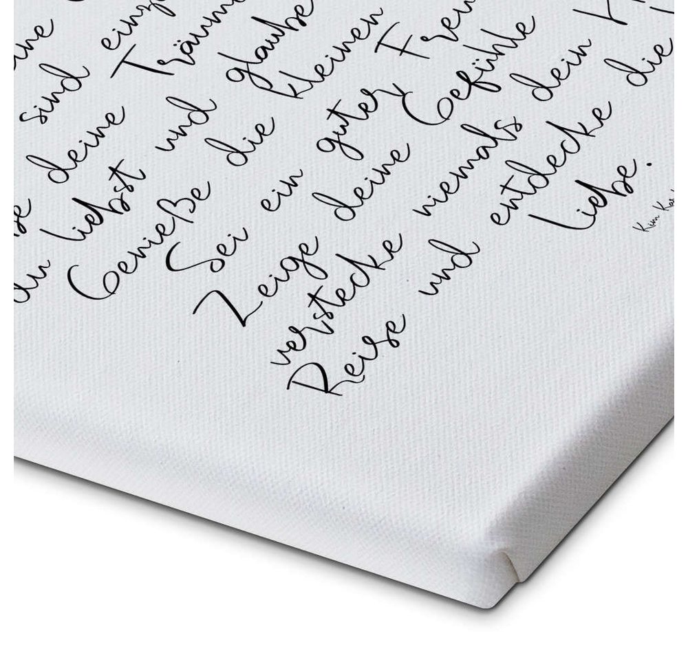 Posterlounge Wandbild Sei Du - ein Gedicht, Ohkimiko, erhältlich als Poster, Leinwandbild, Wandsticker oder Acrylglasbild – Bild 3 von 5