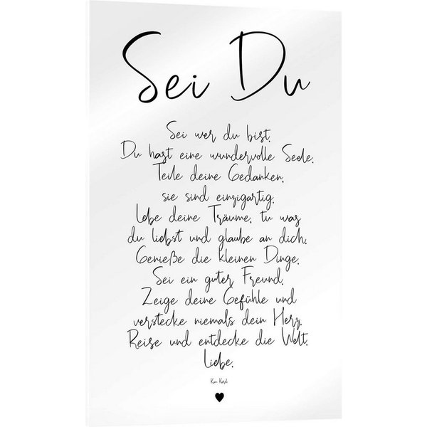 Posterlounge Wandbild Sei Du - ein Gedicht, Ohkimiko, erhältlich als Poster, Leinwandbild, Wandsticker oder Acrylglasbild