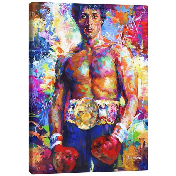 Posterlounge Wandbild Silvester Stallone, modernes Porträt, Leon Devenice, erhältlich als Poster, Leinwandbild, Wandsticker oder Acrylglasbild