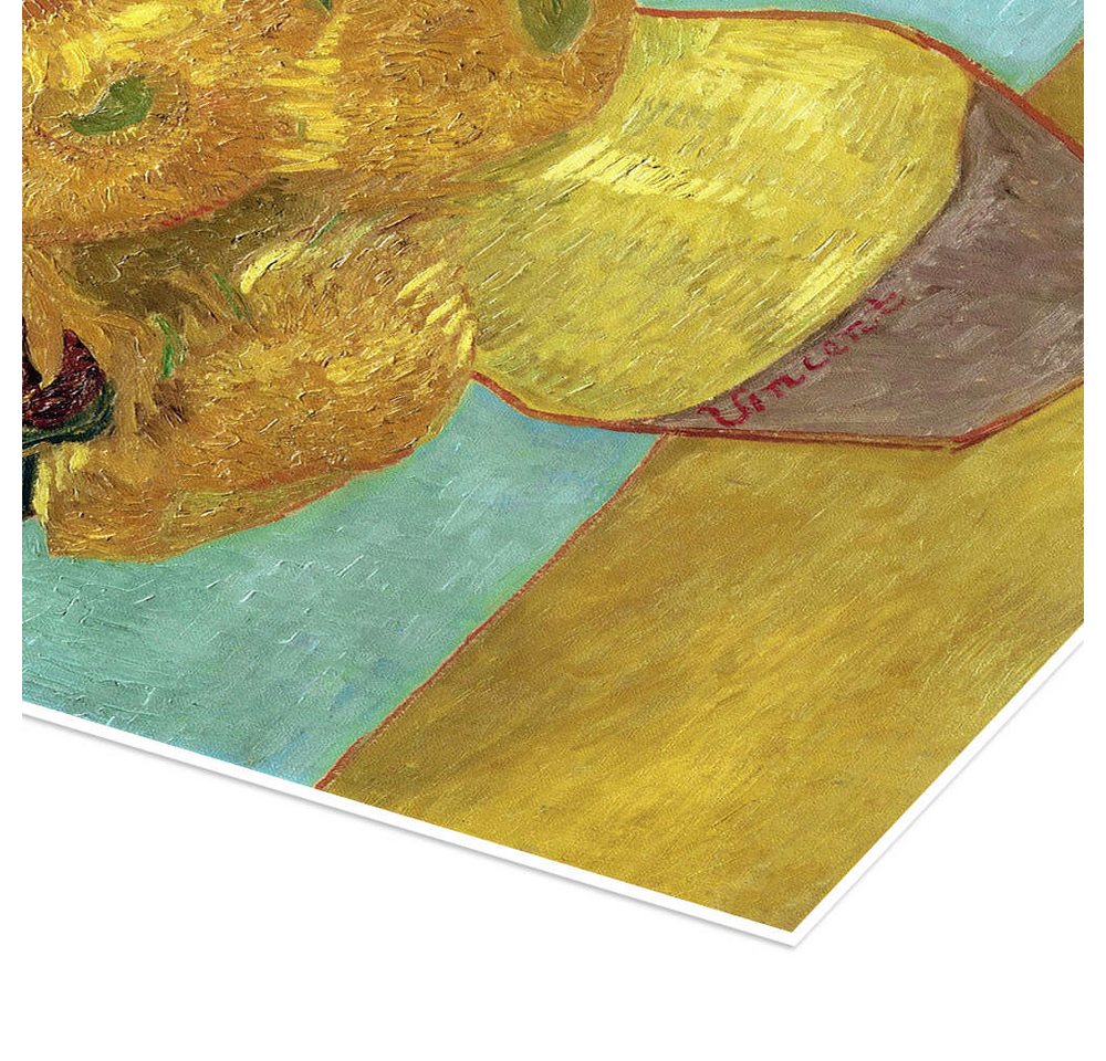 Posterlounge Wandbild Sonnenblumen, Vincent van Gogh, erhältlich als Poster, Leinwandbild, Wandsticker oder Acrylglasbild – Bild 3 von 5