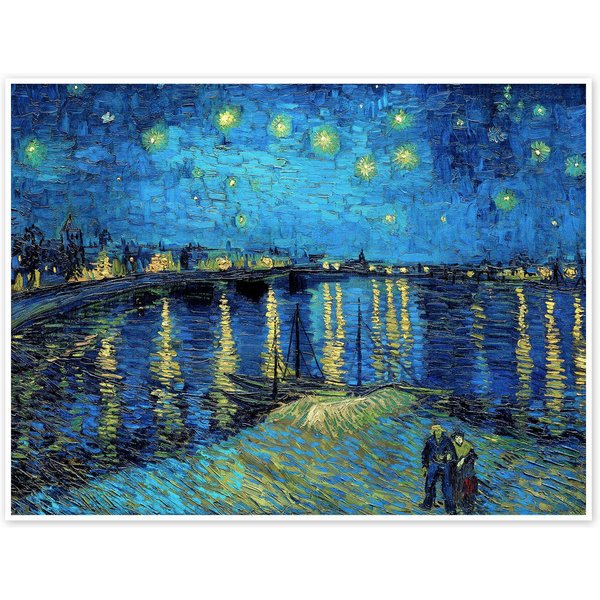 Posterlounge Wandbild Sternennacht über der Rhône, Vincent van Gogh, erhältlich als Poster, Leinwandbild, Wandsticker oder Acrylglasbild