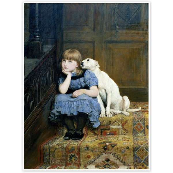 Posterlounge Wandbild Sympathie, Briton Riviere, erhältlich als Poster, Leinwandbild, Wandsticker oder Acrylglasbild