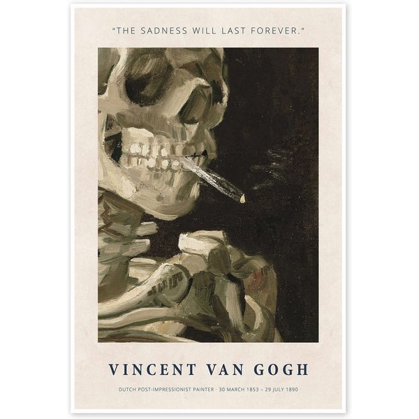 Posterlounge Wandbild The Sadness Will Last Forever, Vincent van Gogh, erhältlich als Poster, Leinwandbild, Wandsticker oder Acrylglasbild