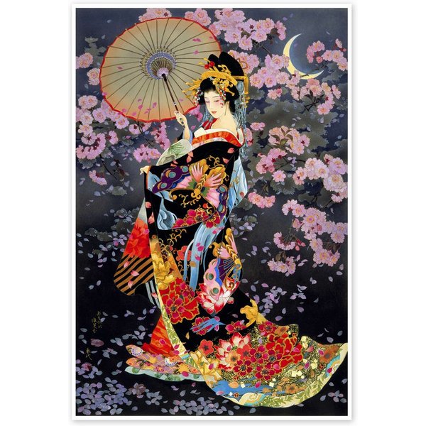 Posterlounge Wandbild Yozakura, Haruyo Morita, erhältlich als Poster, Leinwandbild, Wandsticker oder Acrylglasbild