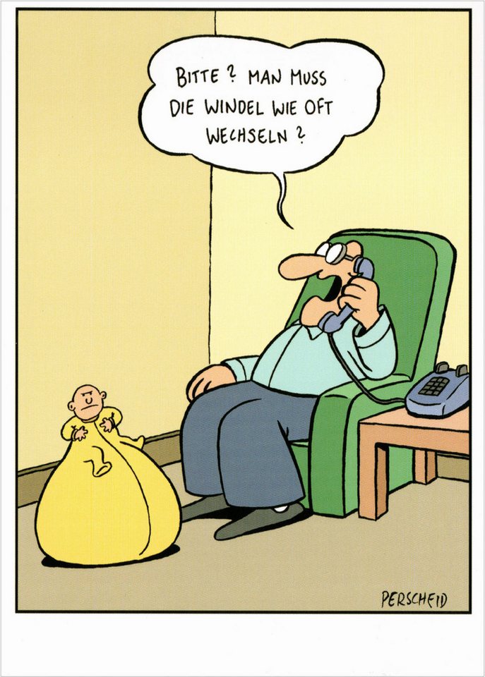 postkarten-universum.de Postkarte Cartoon-Postkarten-Komplettset Martin Perscheid – Bild 4 von 5