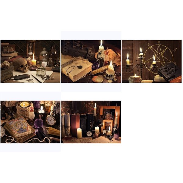 postkarten-universum.de Postkarte "Mystic and Gothic: Postkarten-Set "Mystic Candles and Objects""