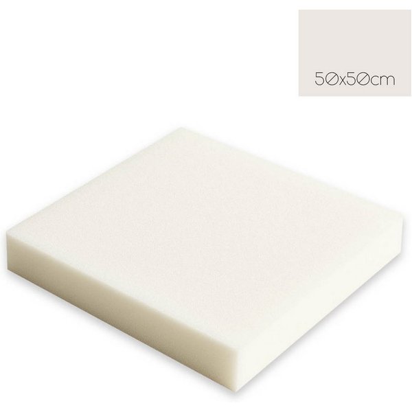 POWER SCHAUMSTOFF Sitzkissen Schaumstoff, Sitzkissen, 50x50x3/4/5cm, Verschiedene Qualitäten