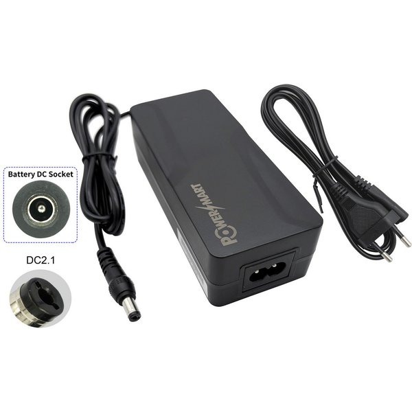 PowerSmart Batterie-Ladegerät (AC Adapter Netzteil Ebike Akku Ladegerät für 36V Pedelec)