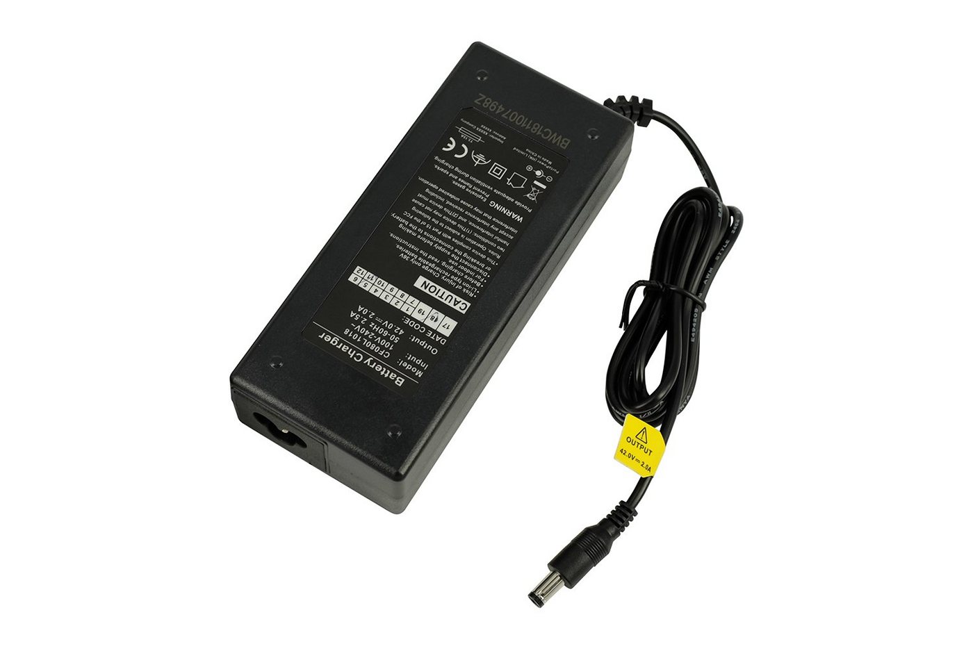 PowerSmart CF080L1018E.011 Batterie-Ladegerät (36V 2A Netzteil für E-Scooter SoFlow SO1, SO3, SO3 GEN 2, SO3 Pro, SO4 GEN 2) – Bild 3 von 4