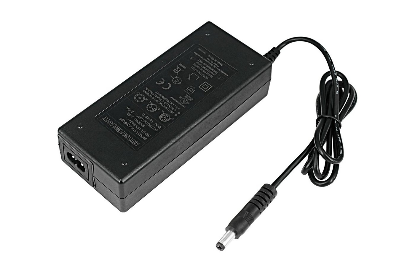 PowerSmart CF080L1020E.001 Batterie-Ladegerät (36V 2A AC Adapter für Elektrofahrrad, 100V-240V (Eingang), 42 V (Ausgang), 2,0 A (Ausgangsstrom), 1PIN) – Bild 3 von 4