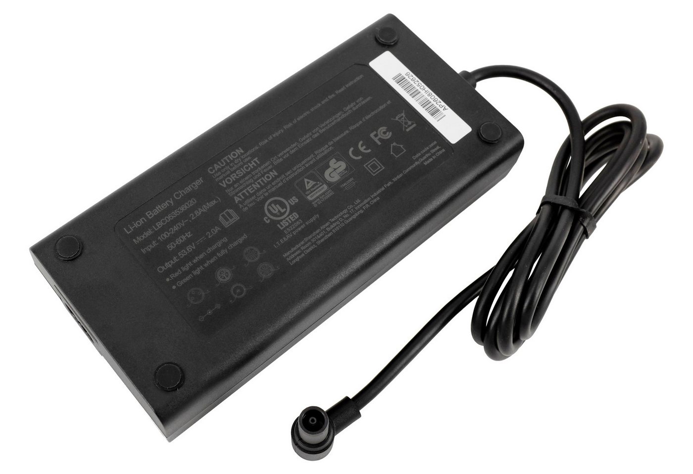 PowerSmart CJS150-5360200 Batterie-Ladegerät (53,6V 2A für Xiaomi Scooter 4 Pro(2nd Edition) – Bild 4 von 5