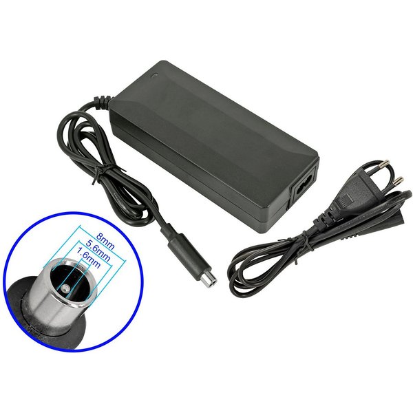 PowerSmart CPF081020E.104 Batterie-Ladegerät (42V 2A Elektro Skateboard Adapter für Xiaomi Mijia M365 Elektro Scooter Fahrrad)