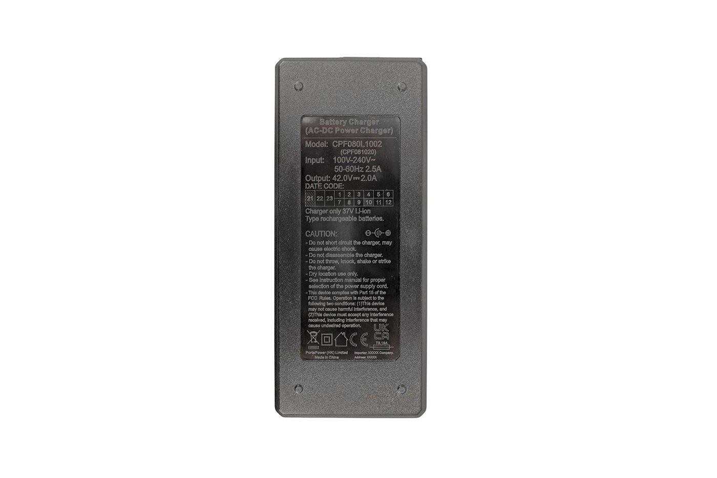 PowerSmart CPF081020E.104 Batterie-Ladegerät (42V 2A Elektro Skateboard Adapter für Xiaomi M365 Mijia und Ninebot Electric Scooter Moped ES1 / ES2 / 2S3 / ES4,  – Bild 4 von 5