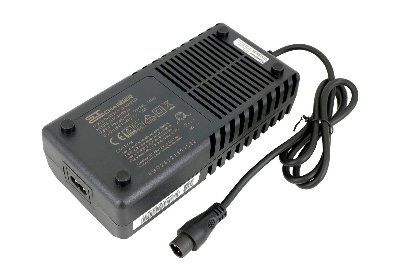 PowerSmart CSS141325E.304 Batterie-Ladegerät (54.6V 2,5A, für Elektrofahrrad 48V akku) – Bild 3 von 4