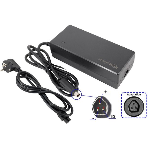 PowerSmart DZLM3620-M2 Batterie-Ladegerät (42V 2A für Fischer Cita ER 1804 (2022), Cita ECU 1401 (2022), Cita Retro 2.0 (2022), Cita Retro 2.2 (2022), CITA ECU 