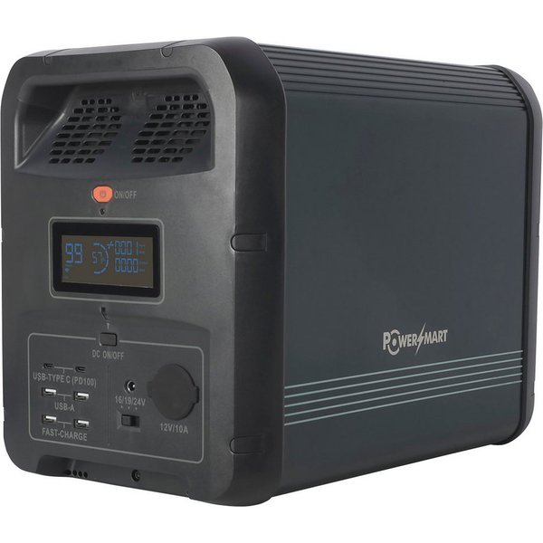 PowerSmart Stromerzeuger, (Tragbare Powerstation 2160Wh, LiFePO4 Camping, 1-tlg)