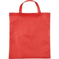 PP-Taschen,rot 38x42 cm mit zwei kurzen Henkeln