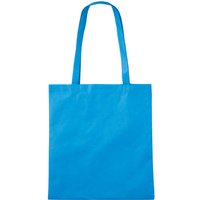 PP-Taschen, hellblau, 38x42 cm mit zwei langen Henkeln