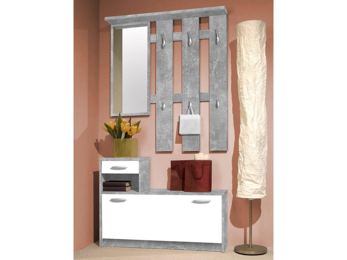 PREISBRECHER Garderoben-Set Selene, 100 x 190 x 25 cm (B/H/T) – Bild 4 von 4