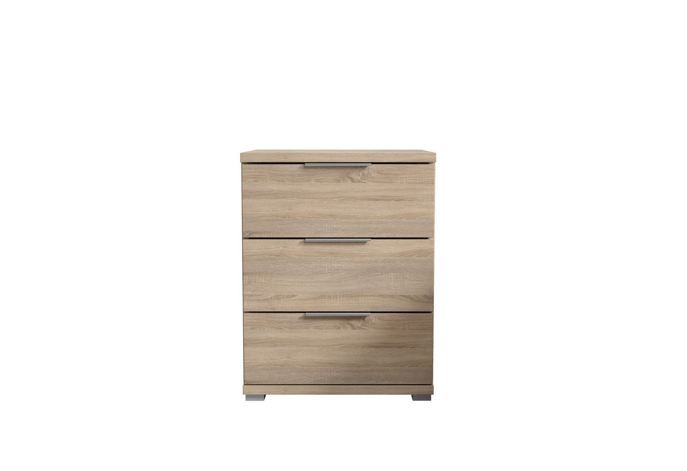 PREISBRECHER Nachtkommode Smilla, in Eiche Sonoma, Melamin - 46x61x42cm (BxHxT) – Bild 4 von 5