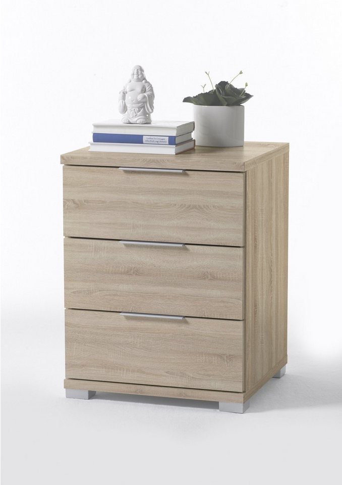 PREISBRECHER Nachtkommode Smilla, in Eiche Sonoma, Melamin - 46x61x42cm (BxHxT) – Bild 5 von 5