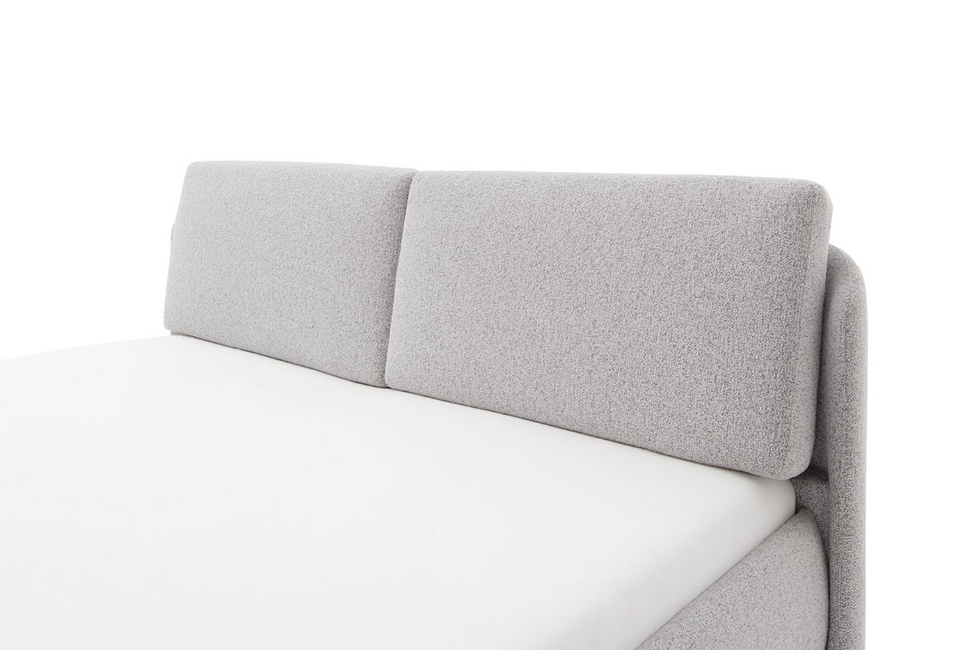 PREISBRECHER Polsterbett Sabetta, Liegefläche 180x200 cm, in Hellgrau - 198x107x212cm (BxHxT) – Bild 5 von 5