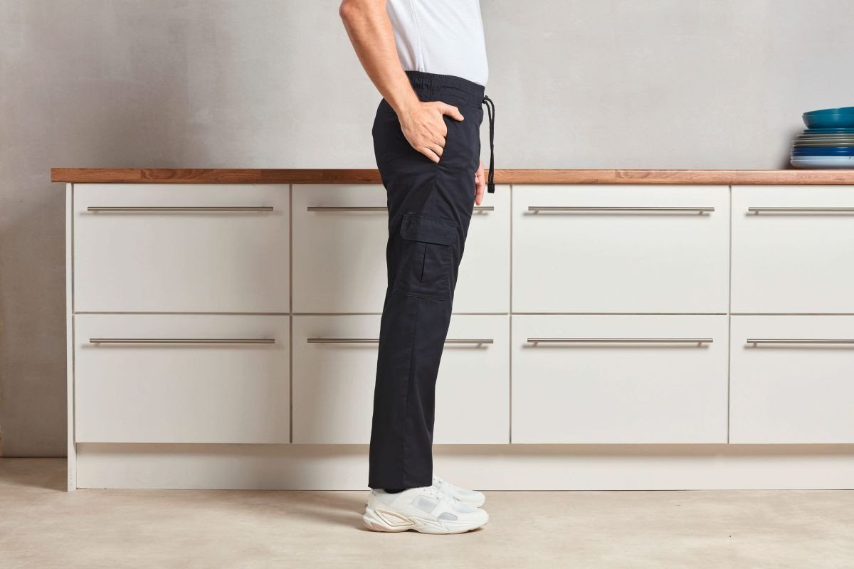 Premier Workwear Arbeitshose Essential Chefs Cargo Pocket Trousers, Länge: 82 cm – Bild 5 von 5