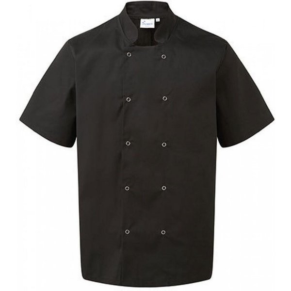 Premier Workwear Kochjacke Studded Front Short Sleeve Chef´s Jacket XS bis 3XL