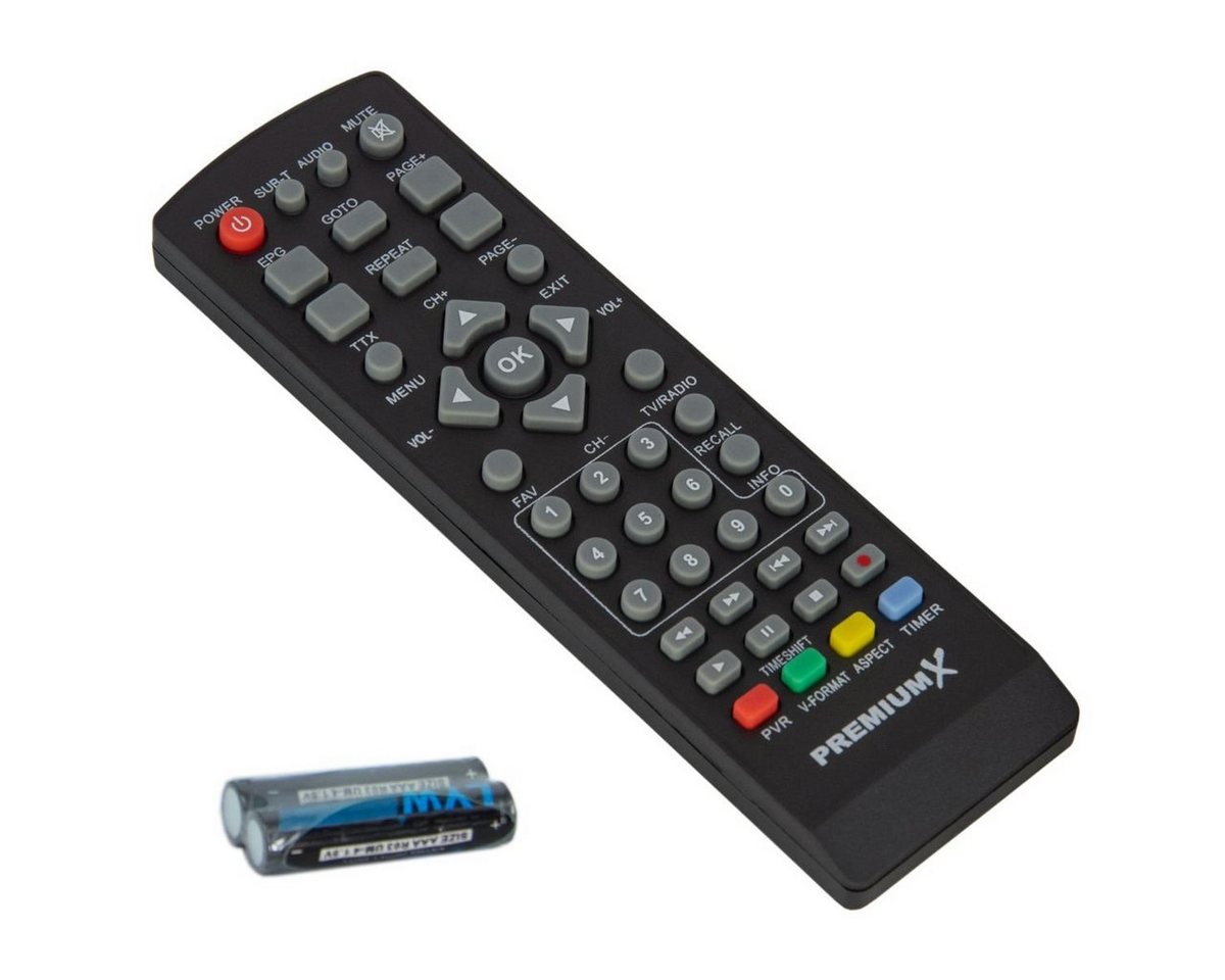 PremiumX FTA 540T FullHD Digital DVB-T2 Terrestrischer Receiver H.265 USB SCART DVB-T2 Receiver – Bild 4 von 5