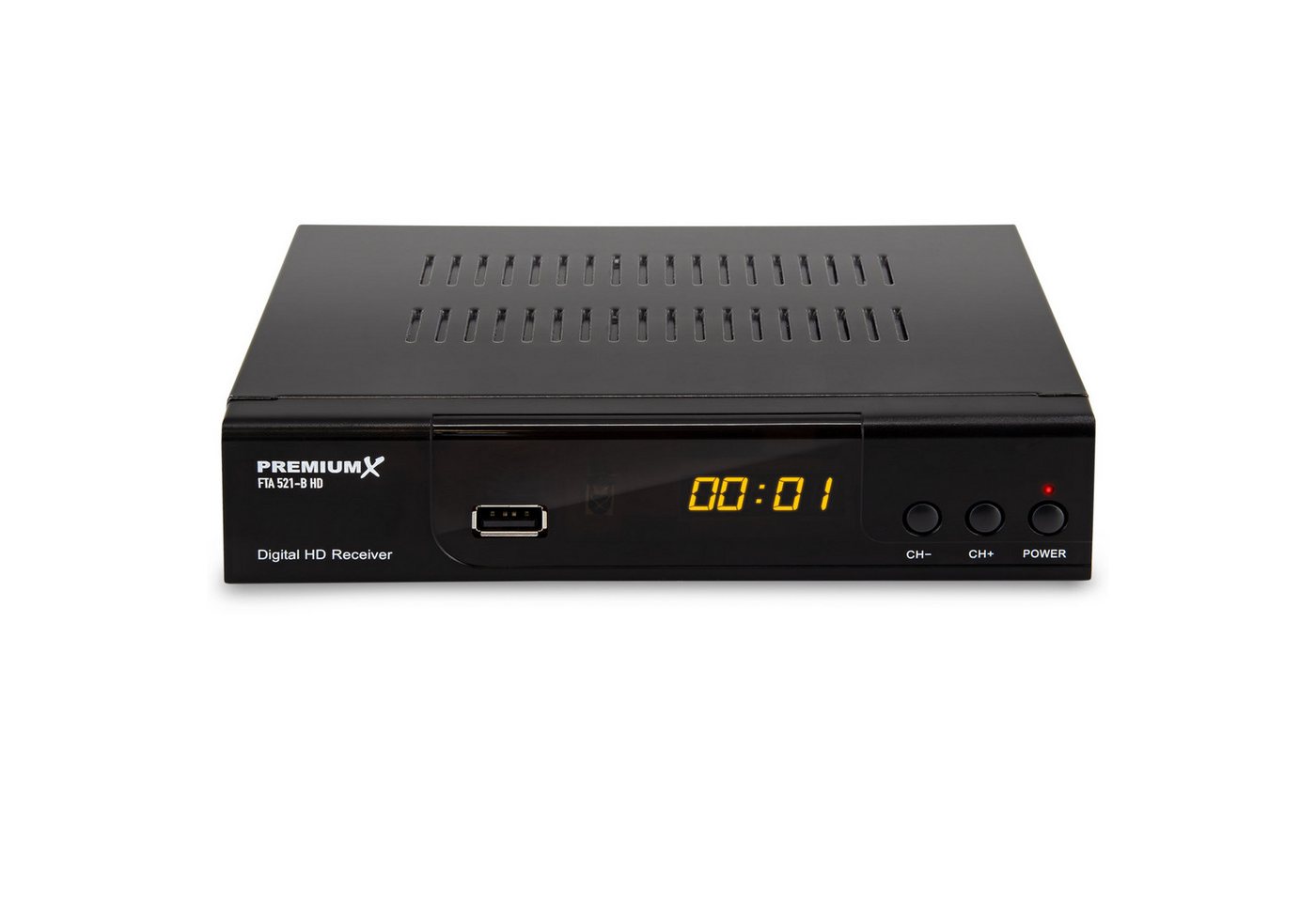 PremiumX HD 521 B FTA Digital SAT Receiver DVB-S2 FullHD HDMI SCART USB SAT-Receiver – Bild 3 von 5