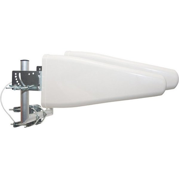 PremiumX LTE Antenne 3G 4G Mobiles Netzwerk 2x Außenantenne 10m Kabel U-Halter Mobilfunkantenne