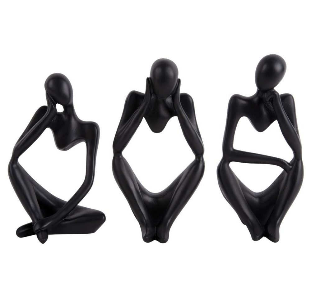 Present Time Dekoobjekt Statue Imagine Polyresin Black (10x23,5cm) – Bild 3 von 4