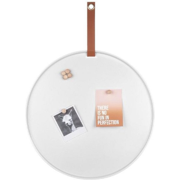 Present Time Pinnwand Magnettafel mit Magneten Perky Weiß (7-teilig)