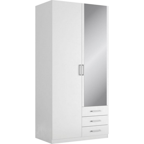 priess Kleiderschrank Amsterdam, viel Stauraum durch viele Schubkästen, Spiegeltüren Optional mit LED-Beleuchtung, Made in Germany