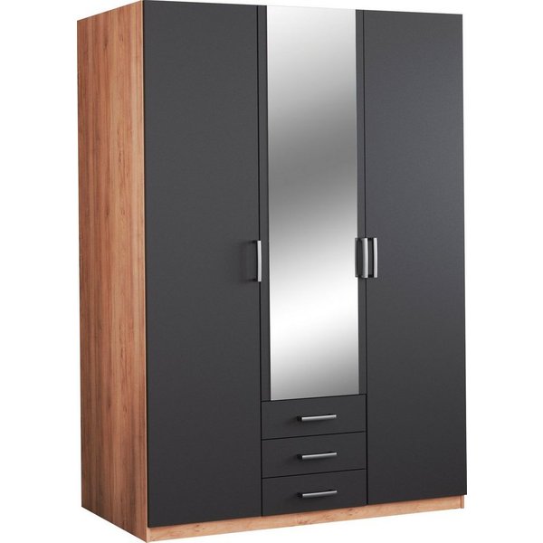 priess Kleiderschrank Amsterdam, viel Stauraum durch viele Schubkästen, Spiegeltüren Optional mit LED-Beleuchtung, Made in Germany