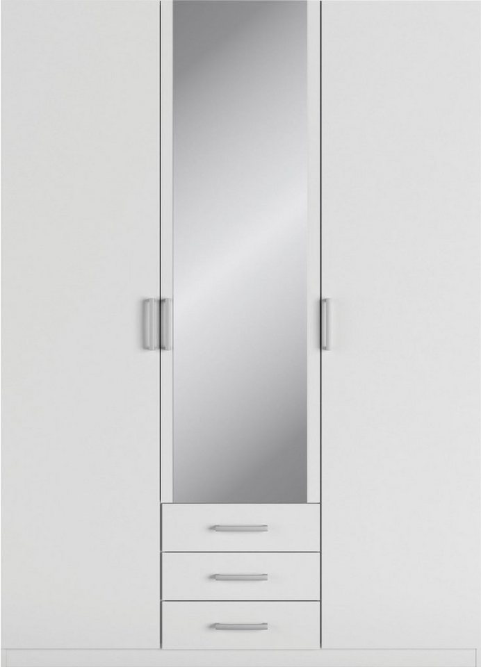 priess Kleiderschrank Amsterdam, viel Stauraum durch viele Schubkästen, Spiegeltüren Optional mit LED-Beleuchtung, Made in Germany – Bild 2 von 5